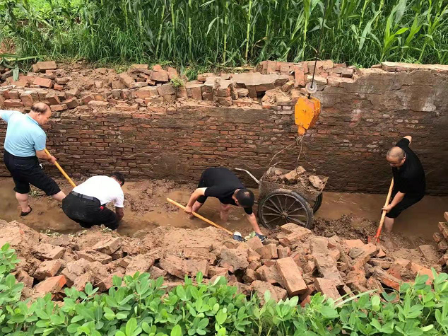 化工镇横山村：干部群众齐发力，共建灾后美丽家园